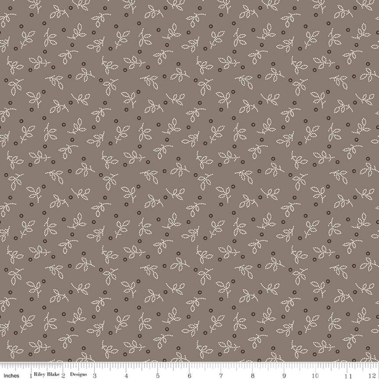 Fabric Riley Blake Pebble Pleasant Gentler Times by the Quarter Yard C16482-PEBBLE